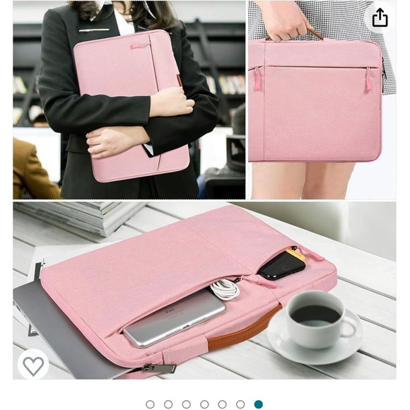 17.3 Inch Laptop Briefcase Sleeve Women Ladies Bag with Handle - Picture 6 of 8